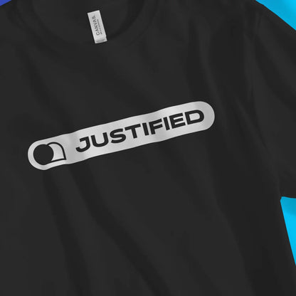 JUSTIFIED (Modern) 2.0 | Premium Unisex Christian T-Shirt designed by 3rd Day Christian Clothing.