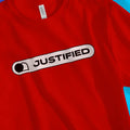 JUSTIFIED (Modern) – Unisex Christian T-Shirt designed by 3rd Day Christian Clothing.