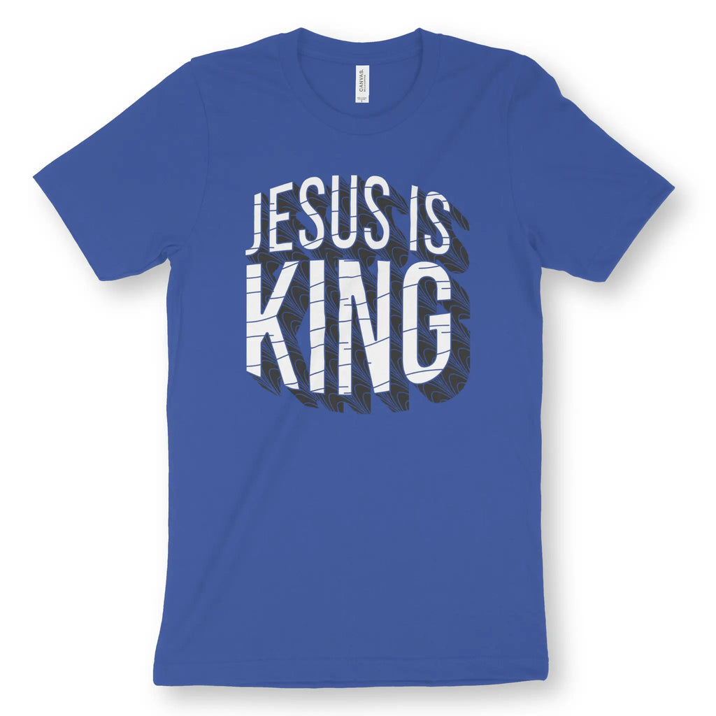 Jesus Is King (3D) – Unisex Christian T-Shirt designed by 3rd Day Christian Clothing.
