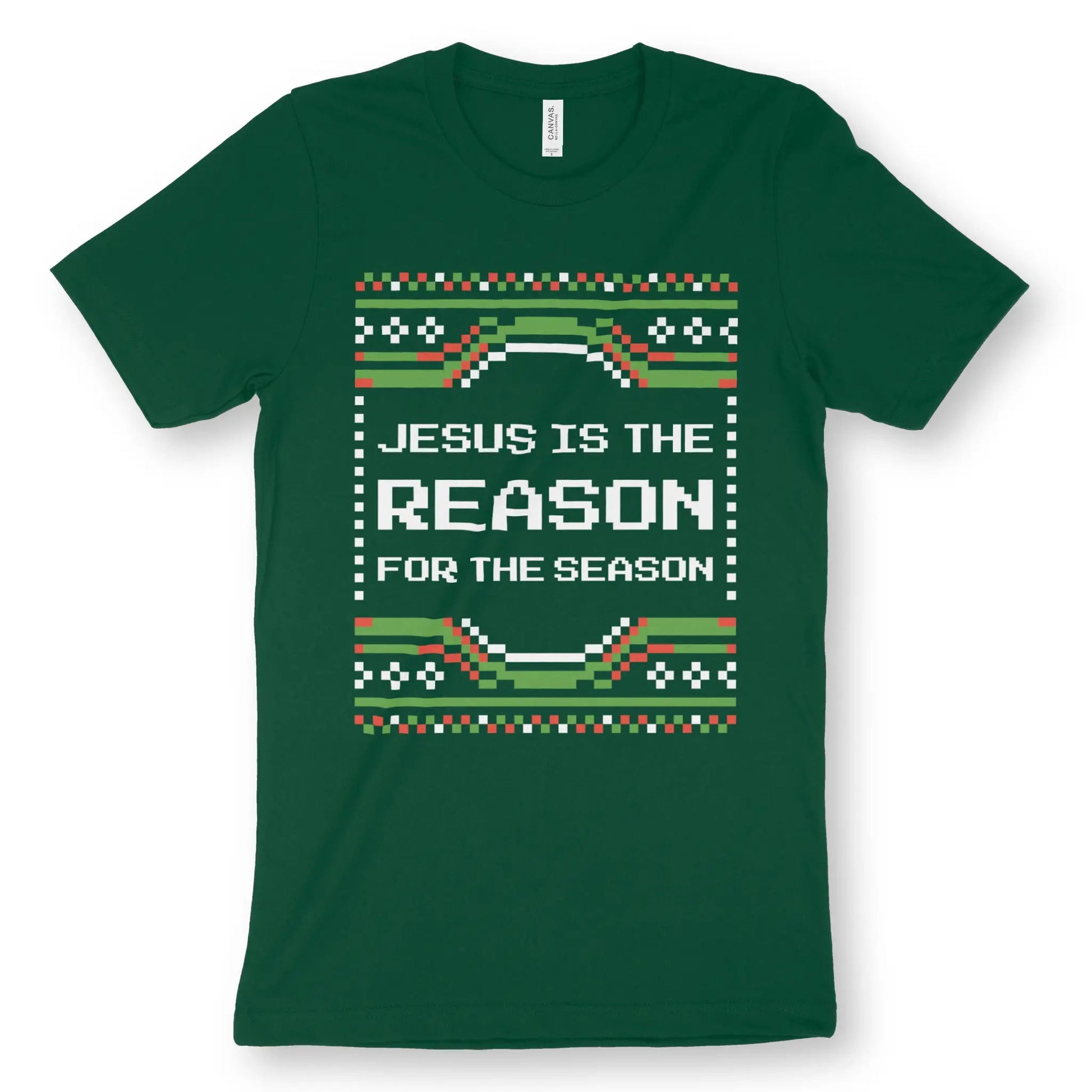 Jesus Is The Reason For The Season (Christmas) | Premium Unisex Christian T-Shirt designed by 3rd Day Christian Clothing.