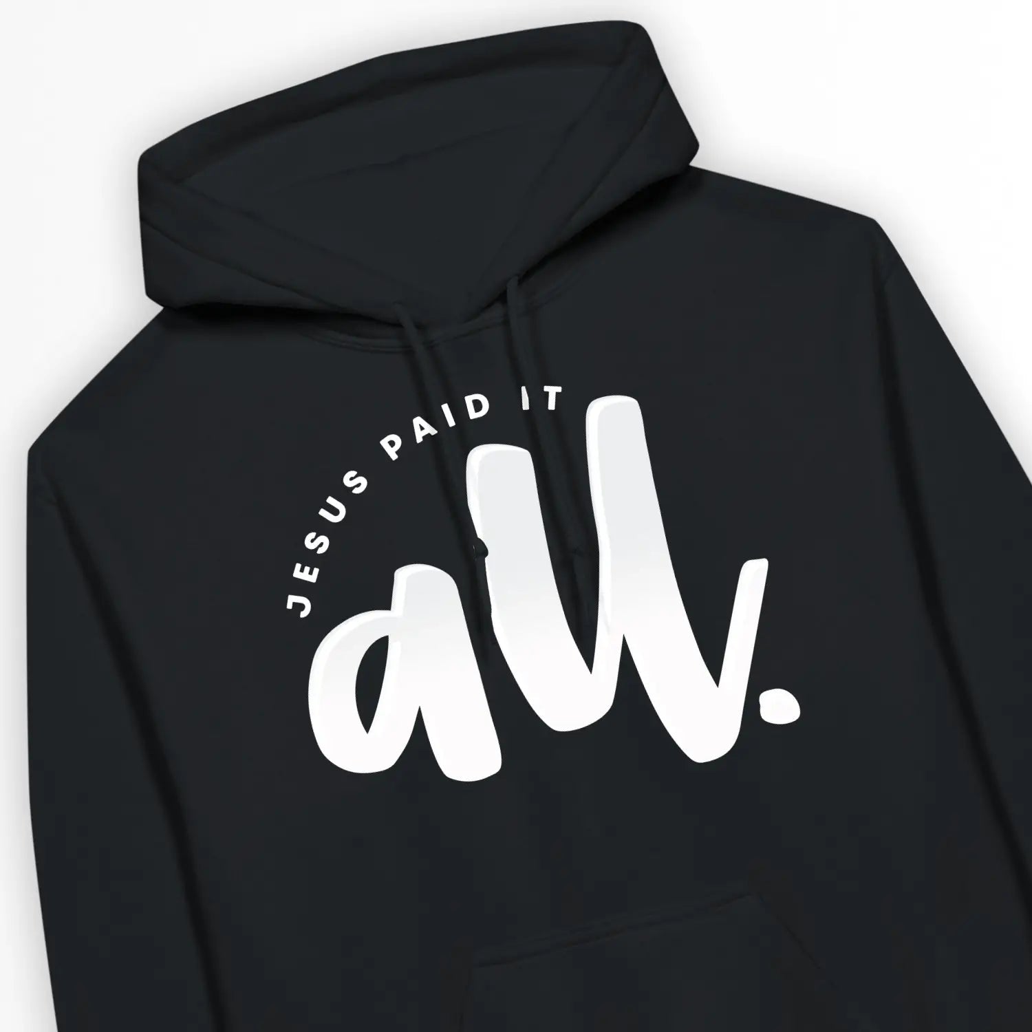 Jesus Paid It All – Unisex Christian Hoodie designed by 3rd Day Christian Clothing.