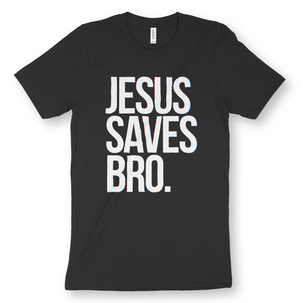 Jesus Saves Bro 2.0 – Unisex Christian T-Shirt designed by 3rd Day Christian Clothing.