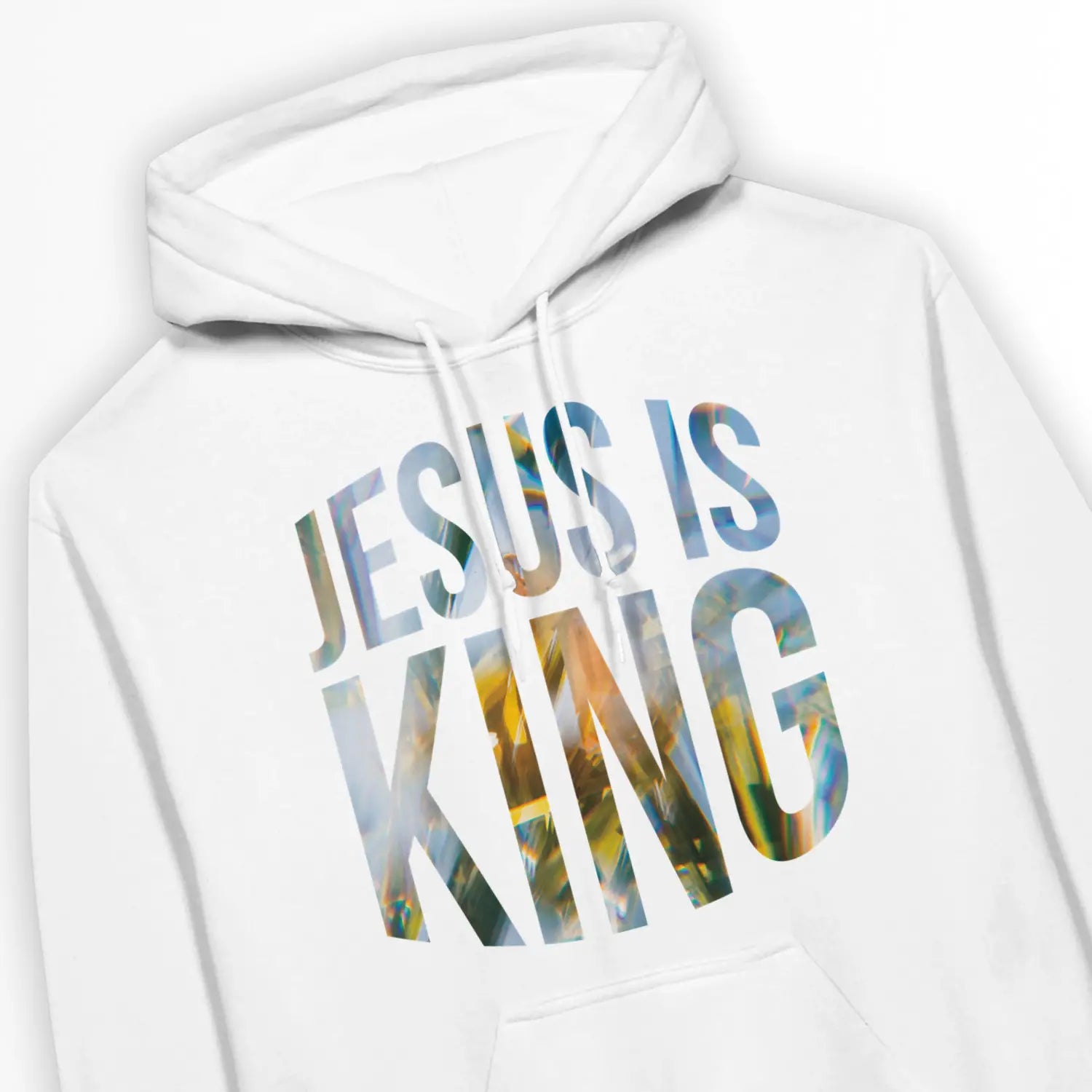 JESUS IS KING – Unisex Christian Hoodie designed by 3rd Day Christian Clothing.