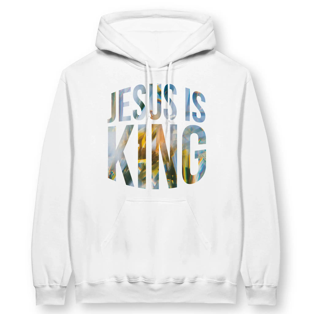 JESUS IS KING – Unisex Christian Hoodie designed by 3rd Day Christian Clothing.
