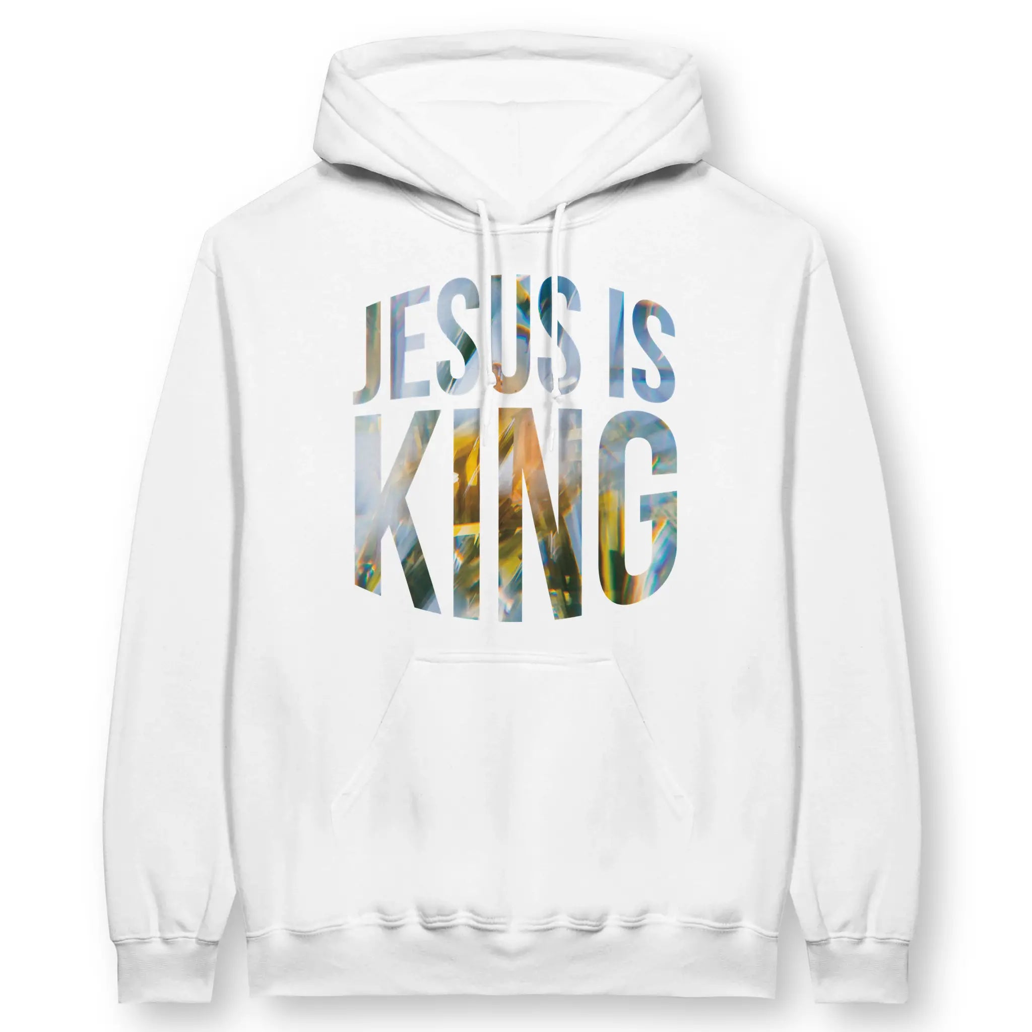 JESUS IS KING – Unisex Christian Hoodie designed by 3rd Day Christian Clothing.