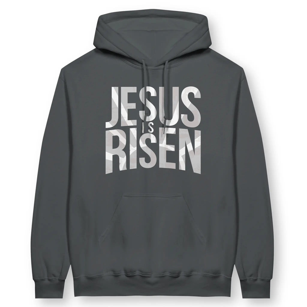Jesus Is Risen (Rays) – Unisex Christian Hoodie designed by 3rd Day Christian Clothing.