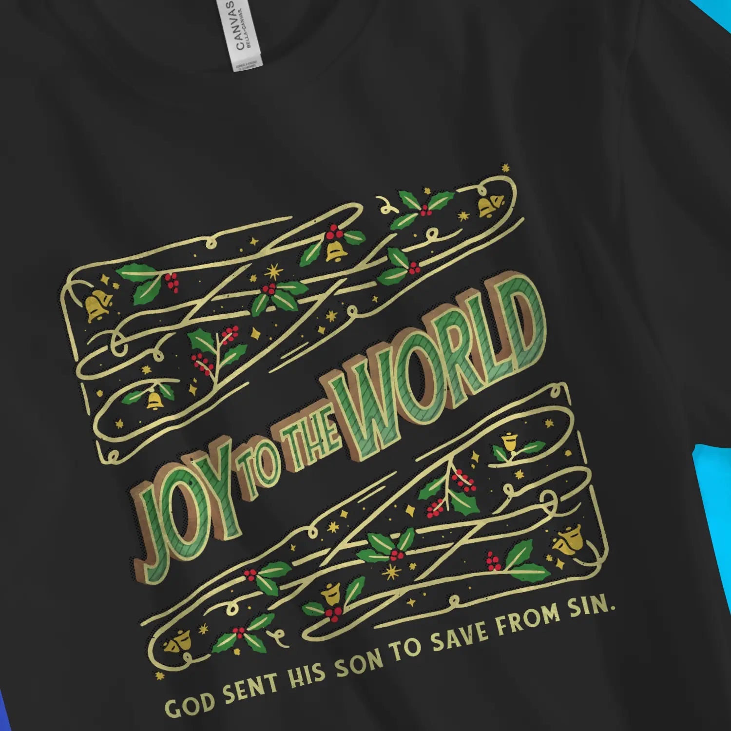 Joy To The World – Unisex Christian T-Shirt designed by 3rd Day Christian Clothing.