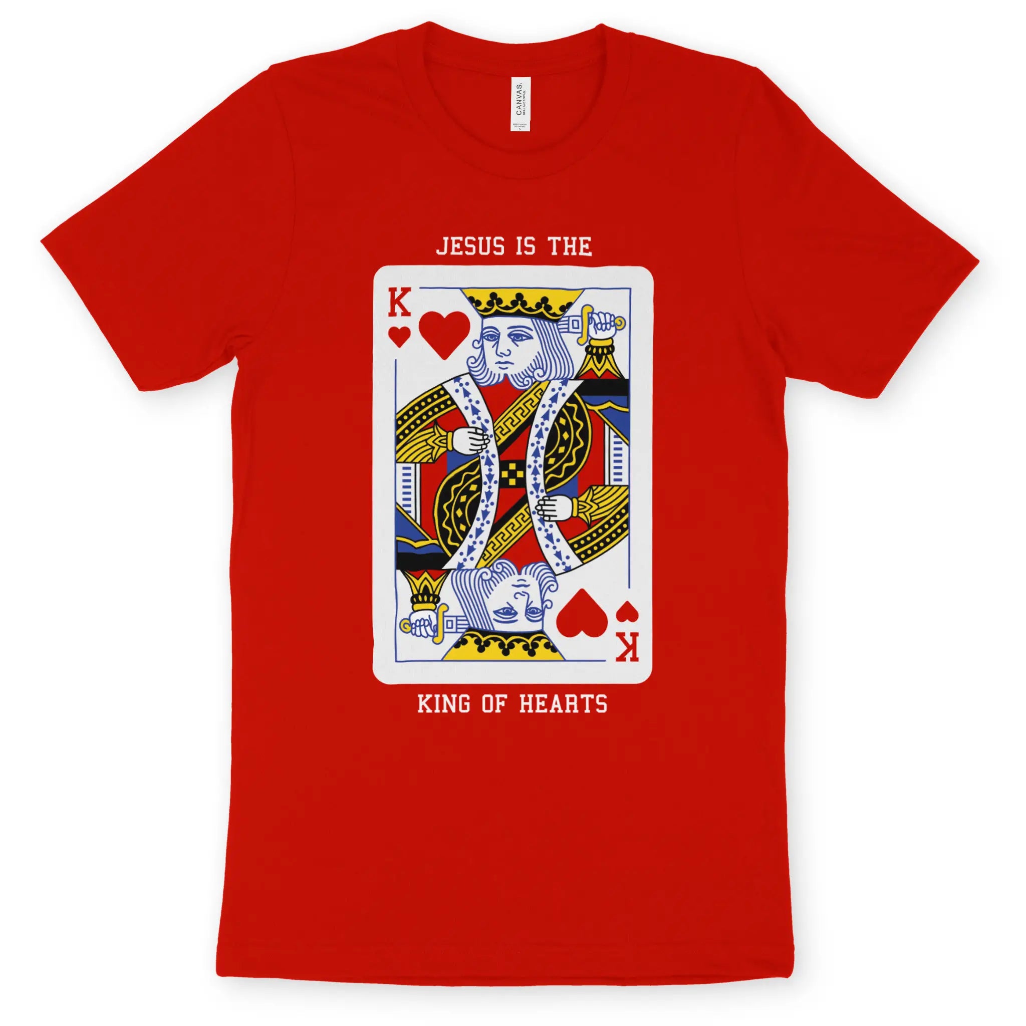 King of Hearts – Unisex Christian T-Shirt designed by 3rd Day Christian Clothing.