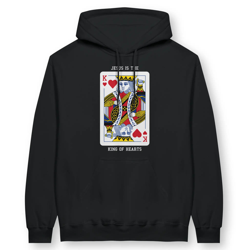 King of Hearts – Unisex Christian Hoodie designed by 3rd Day Christian Clothing.