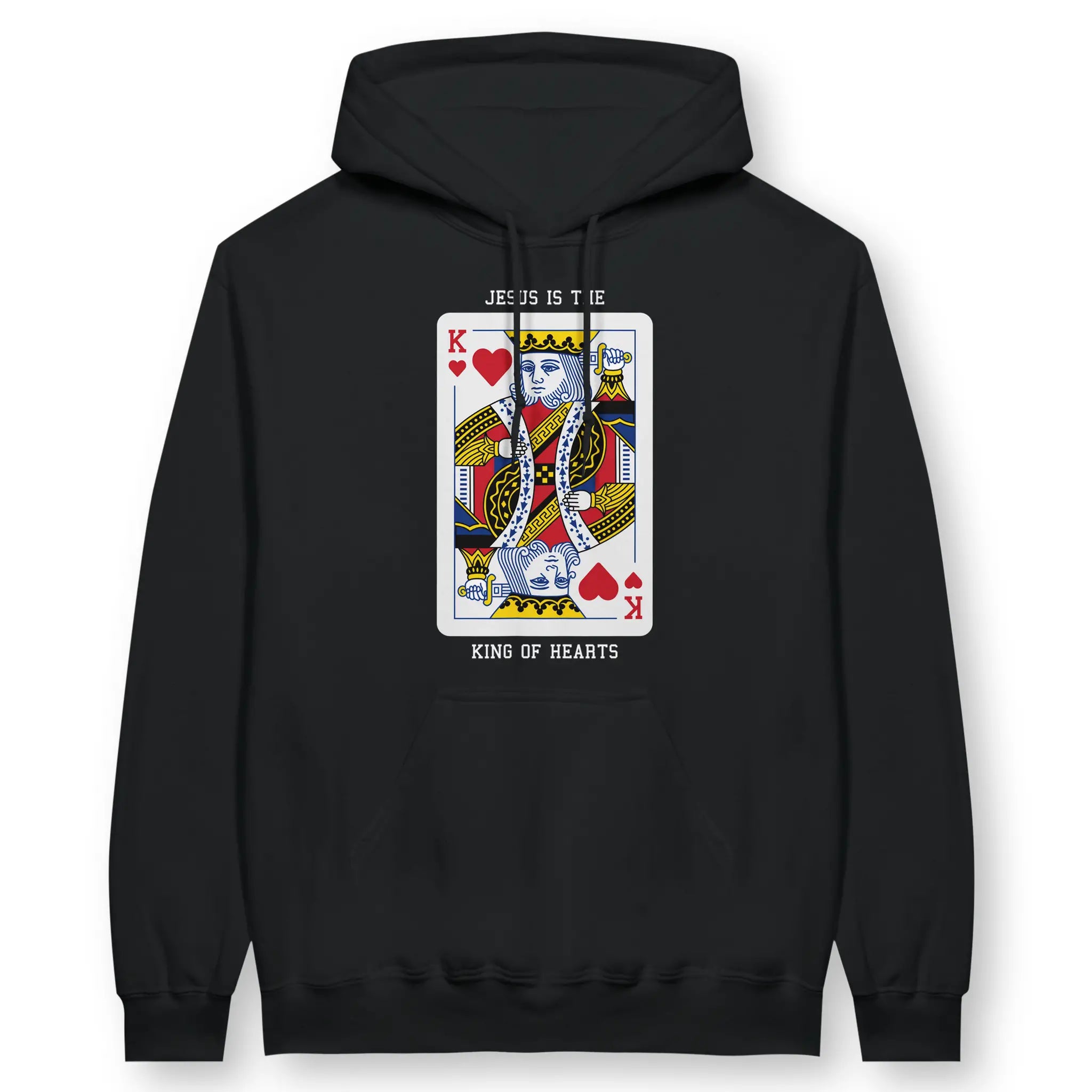 King of Hearts – Unisex Christian Hoodie designed by 3rd Day Christian Clothing.