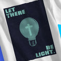 Let There Be Light (Cross Bulb, 2nd Edition) – Unisex Christian T-Shirt designed by 3rd Day Christian Clothing.
