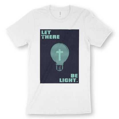 Let There Be Light (Cross Bulb) 2.0 | Premium Unisex Christian T-Shirt designed by 3rd Day Christian Clothing.