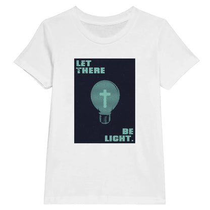 Let There Be Light (Cross Bulb) | Premium Kids' Christian T-Shirt designed by 3rd Day Christian Clothing.