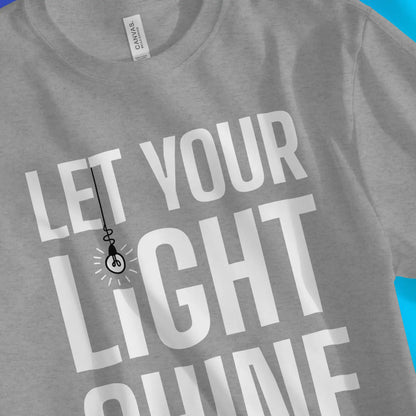 Let Your Light Shine | Premium Unisex Christian T-Shirt designed by 3rd Day Christian Clothing.