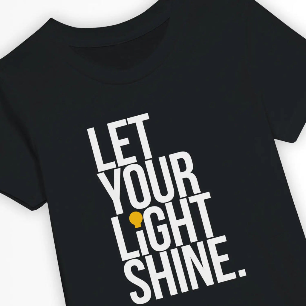 Let Your Light Shine – Kids' Christian T-Shirt designed by 3rd Day Christian Clothing.