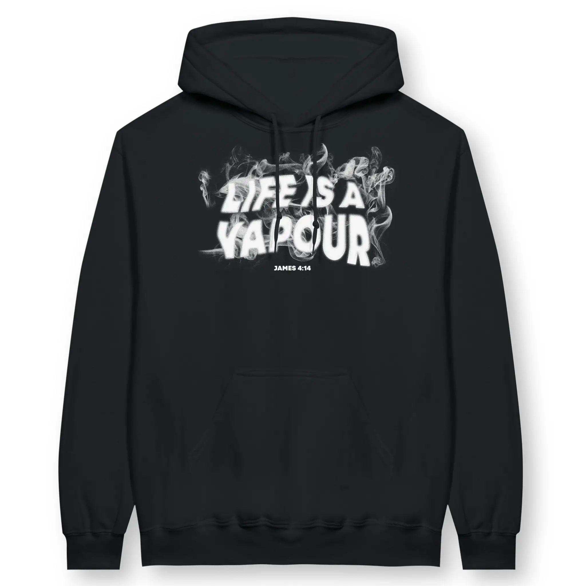 Life Is A Vapour (James 4:14) – Unisex Christian Hoodie designed by 3rd Day Christian Clothing.