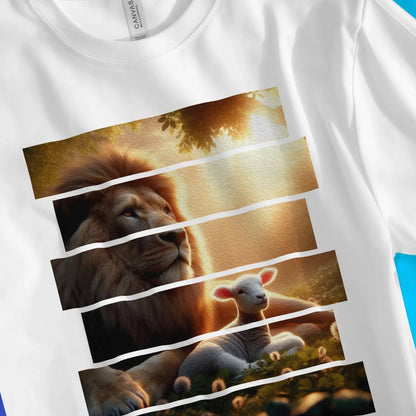 Lion & Lamb | Premium Unisex Christian T-Shirt designed by 3rd Day Christian Clothing.