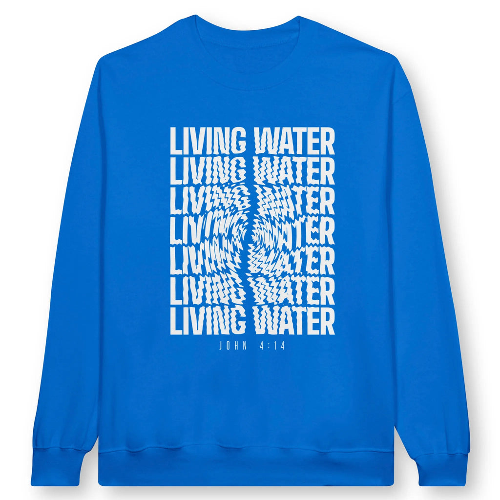 Living Water – Unisex Christian Sweatshirt designed by 3rd Day Christian Clothing.