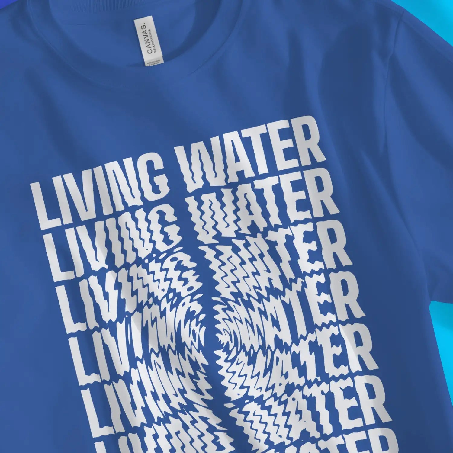 Living Water (John 4:14) – Unisex Christian T-Shirt designed by 3rd Day Christian Clothing.