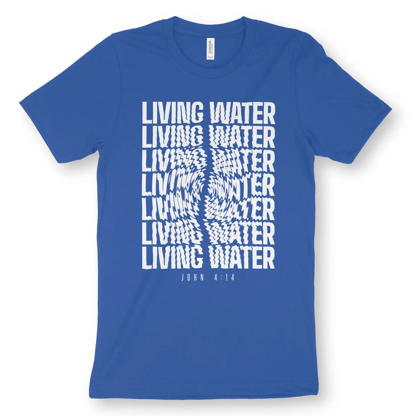 Living Water (John 4:14) | Premium Unisex Christian T-Shirt designed by 3rd Day Christian Clothing.