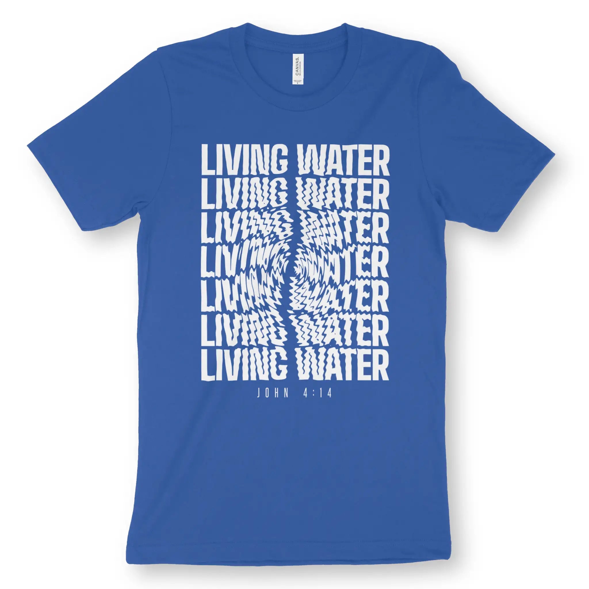 Living Water (John 4:14) – Unisex Christian T-Shirt designed by 3rd Day Christian Clothing.