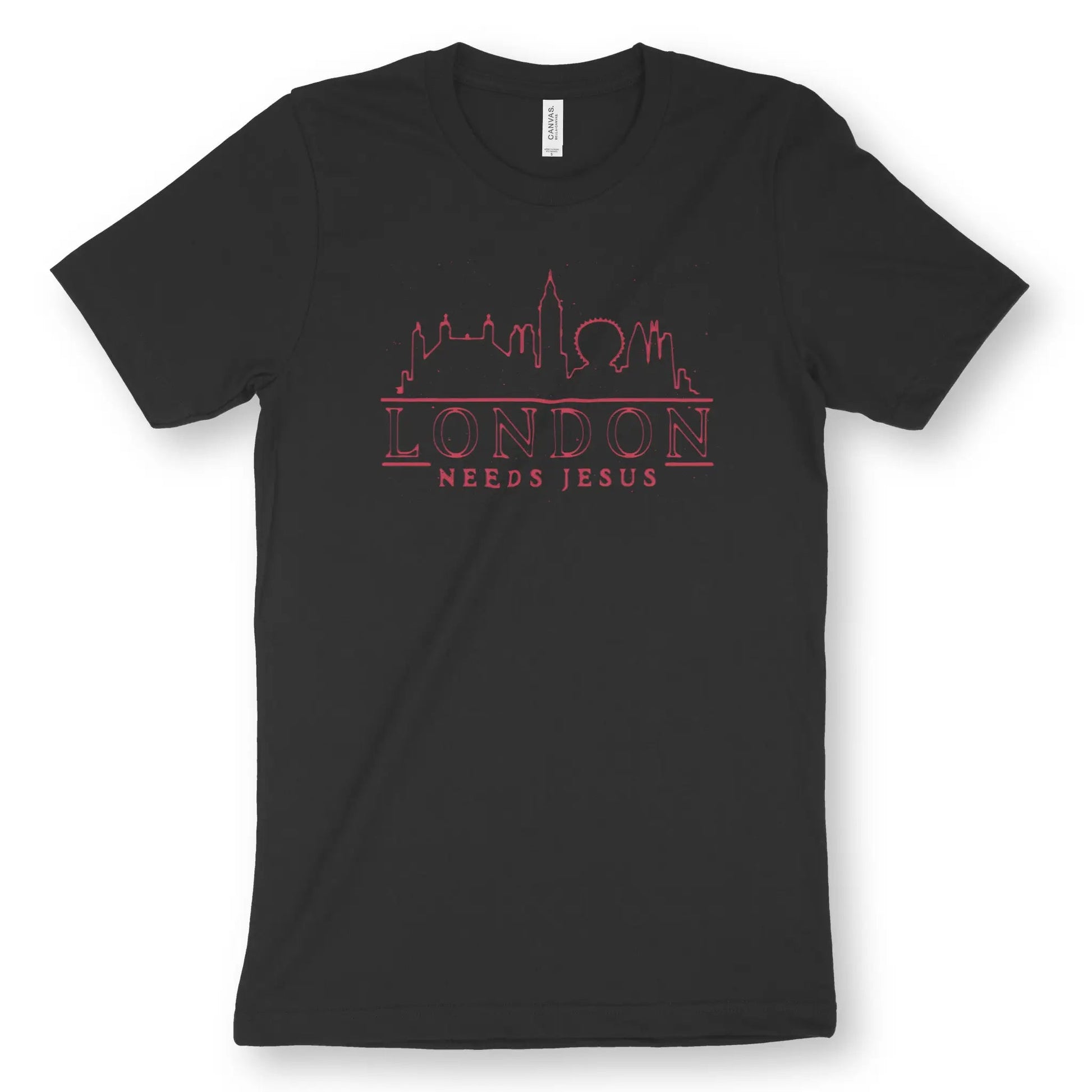 London Needs Jesus | Premium Unisex Christian T-Shirt designed by 3rd Day Christian Clothing.