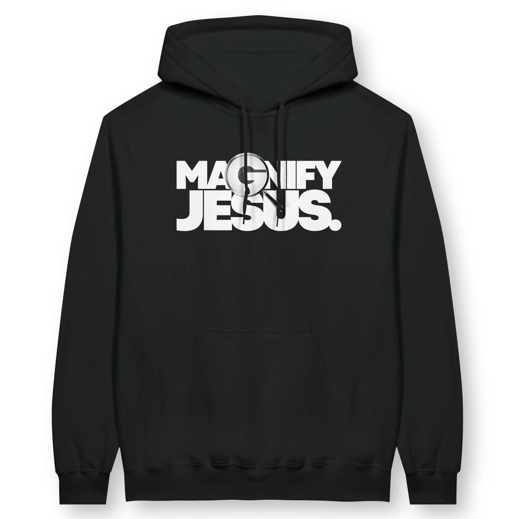 Magnify Jesus – Unisex Christian Hoodie designed by 3rd Day Christian Clothing.