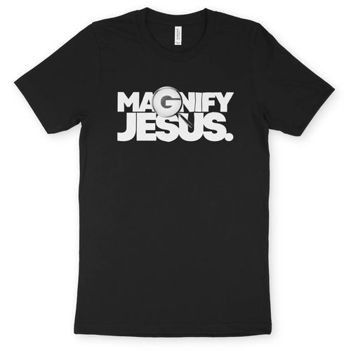 Magnify Jesus – Unisex Christian T-Shirt designed by 3rd Day Christian Clothing.
