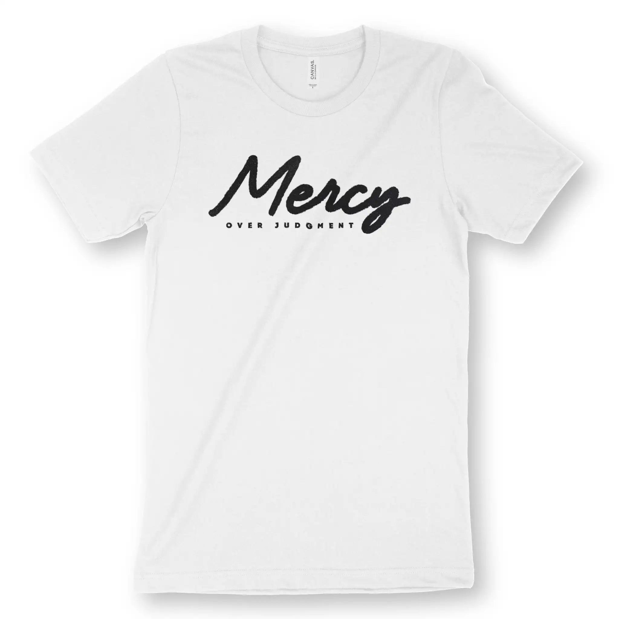 Mercy Over Judgment (Ink) – Unisex Christian T-Shirt designed by 3rd Day Christian Clothing.