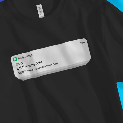 Messages From God – Unisex Christian T-Shirt designed by 3rd Day Christian Clothing.