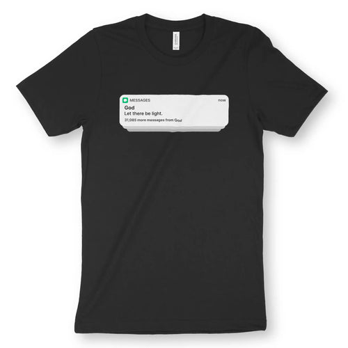 Messages From God – Unisex Christian T-Shirt designed by 3rd Day Christian Clothing.