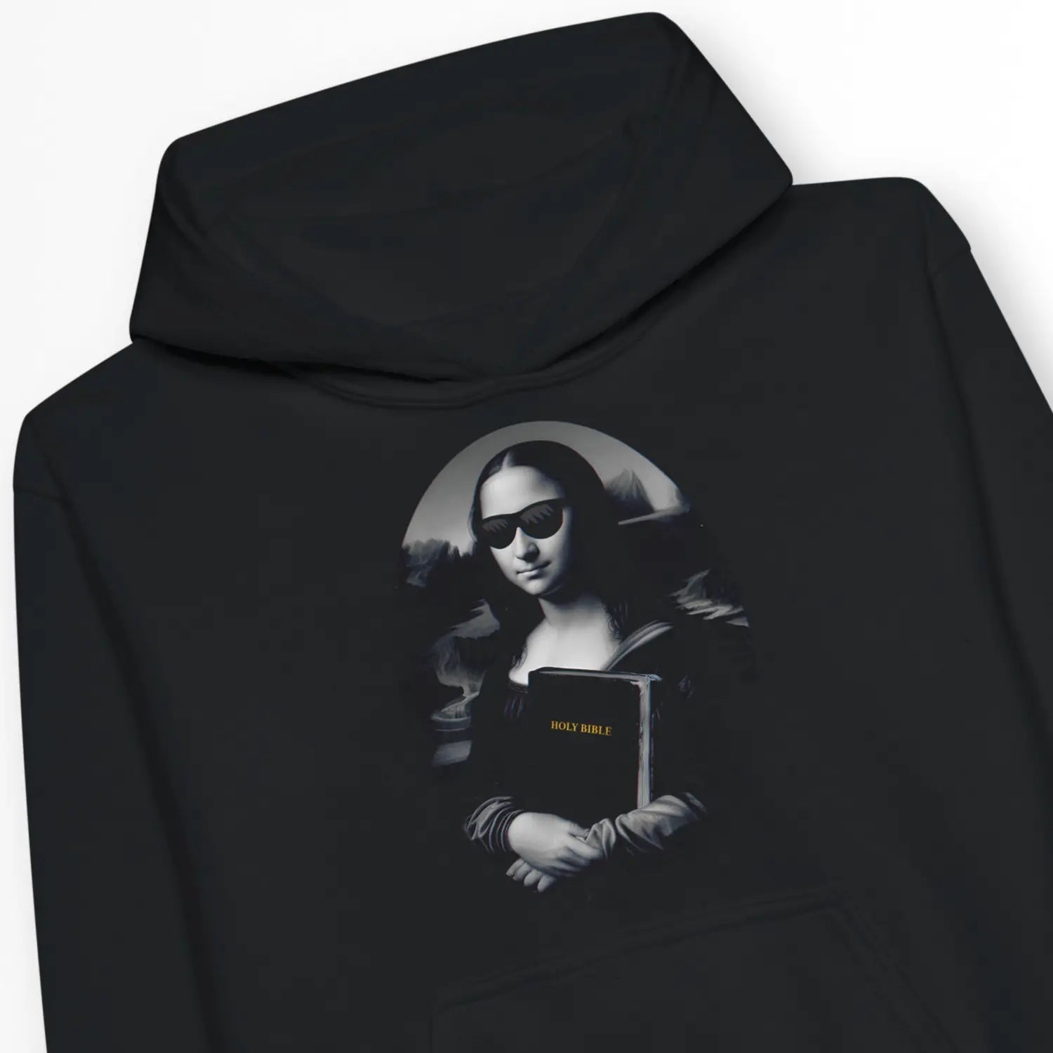 Mona Lisa's Bible – Kids' Christian Hoodie designed by 3rd Day Christian Clothing.