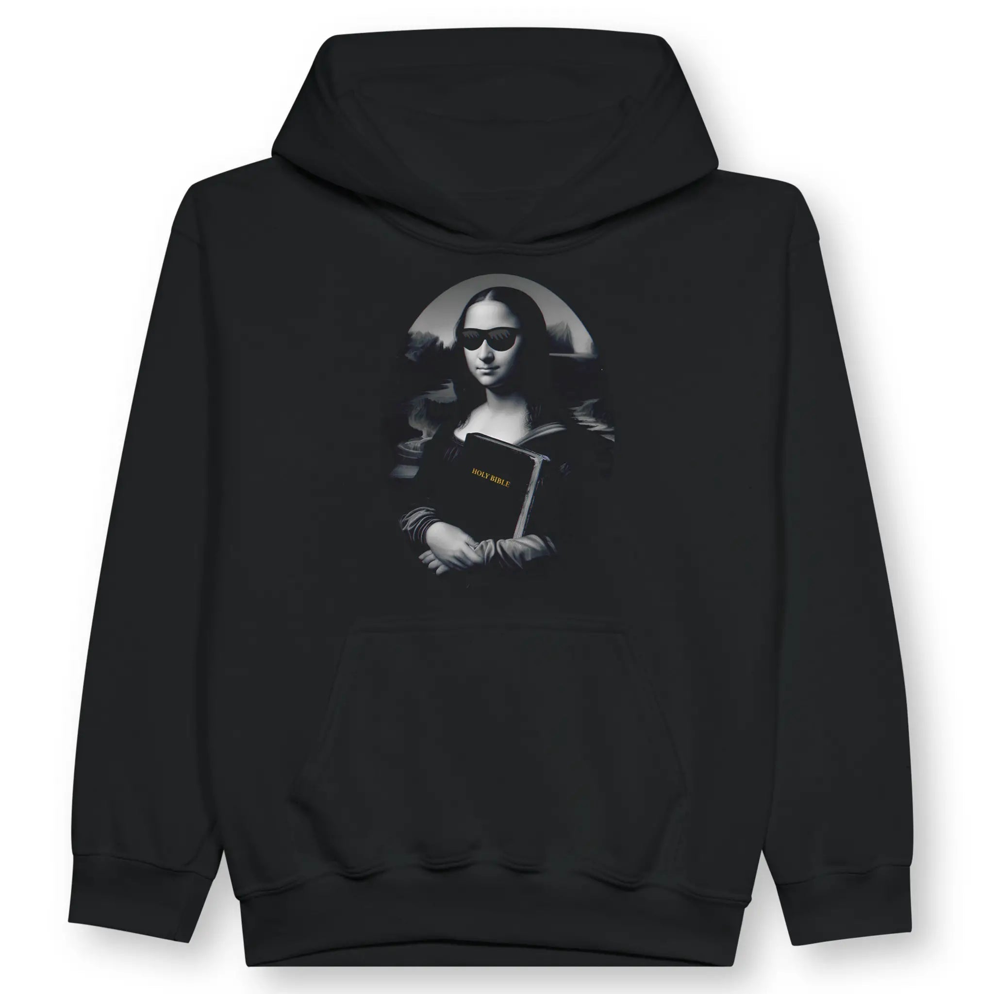 Mona Lisa's Bible – Kids' Christian Hoodie designed by 3rd Day Christian Clothing.