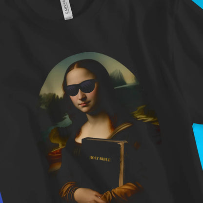 Mona Lisa's Bible | Premium Unisex Christian T-Shirt designed by 3rd Day Christian Clothing.