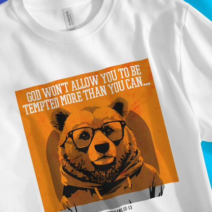 More Than You Can... Bear | Premium Unisex Christian T-Shirt designed by 3rd Day Christian Clothing.