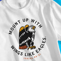 Mount Up (Isaiah 40:31) – Unisex Christian T-Shirt designed by 3rd Day Christian Clothing.