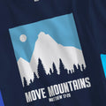 Move Mountains (Matthew 17:20) – Unisex Christian T-Shirt designed by 3rd Day Christian Clothing.