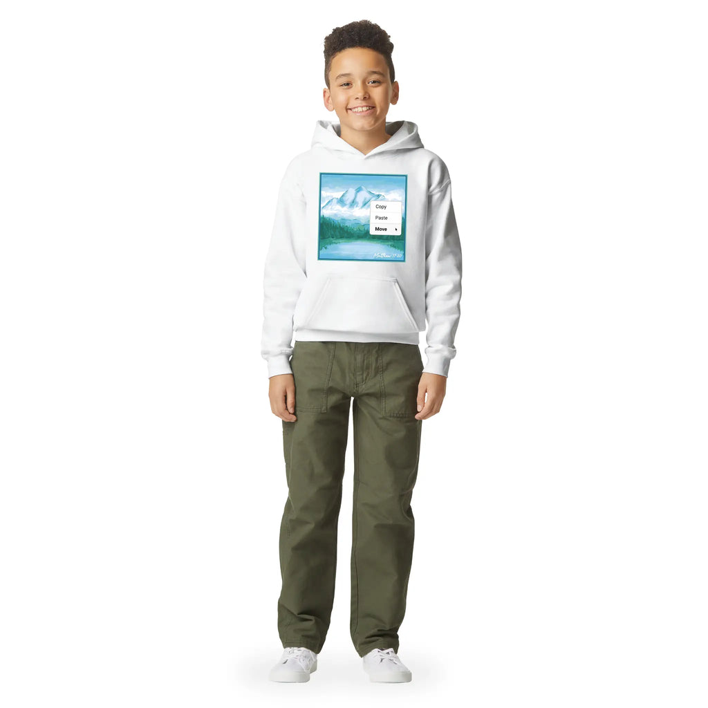 Move Mountains – Kids' Christian Hoodie designed by 3rd Day Christian Clothing.