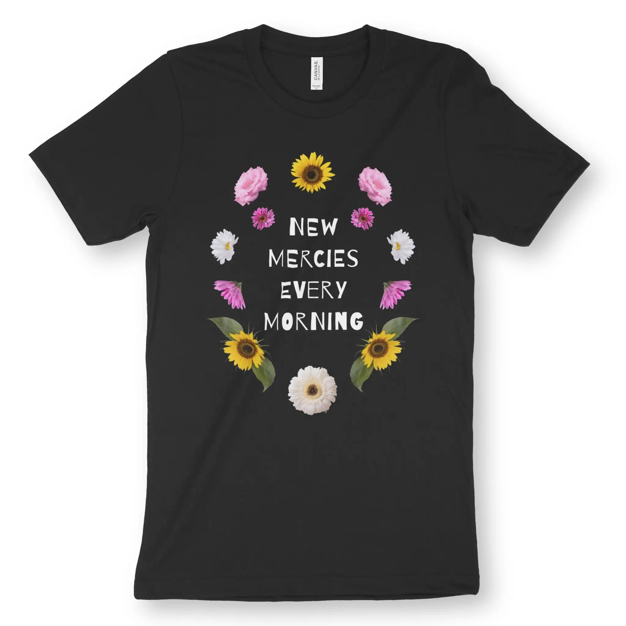 New Mercies Every Morning – Unisex Christian T-Shirt designed by 3rd Day Christian Clothing.