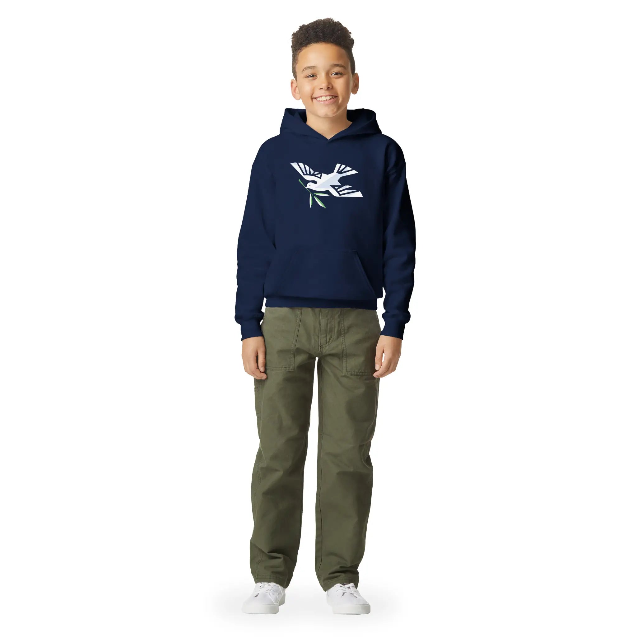 Noah's Dove – Kids' Christian Hoodie designed by 3rd Day Christian Clothing.