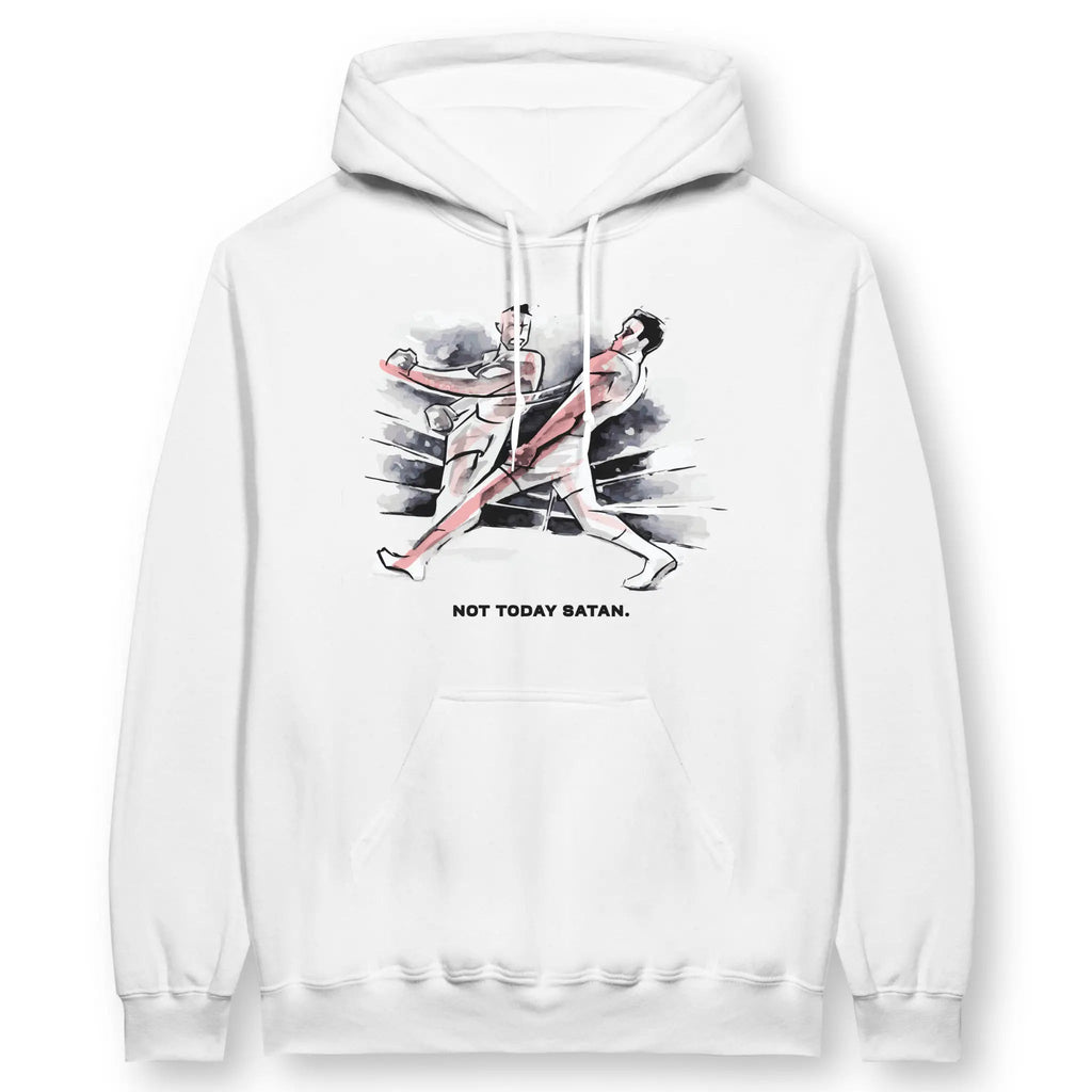 Not Today Satan – Unisex Christian Hoodie designed by 3rd Day Christian Clothing.