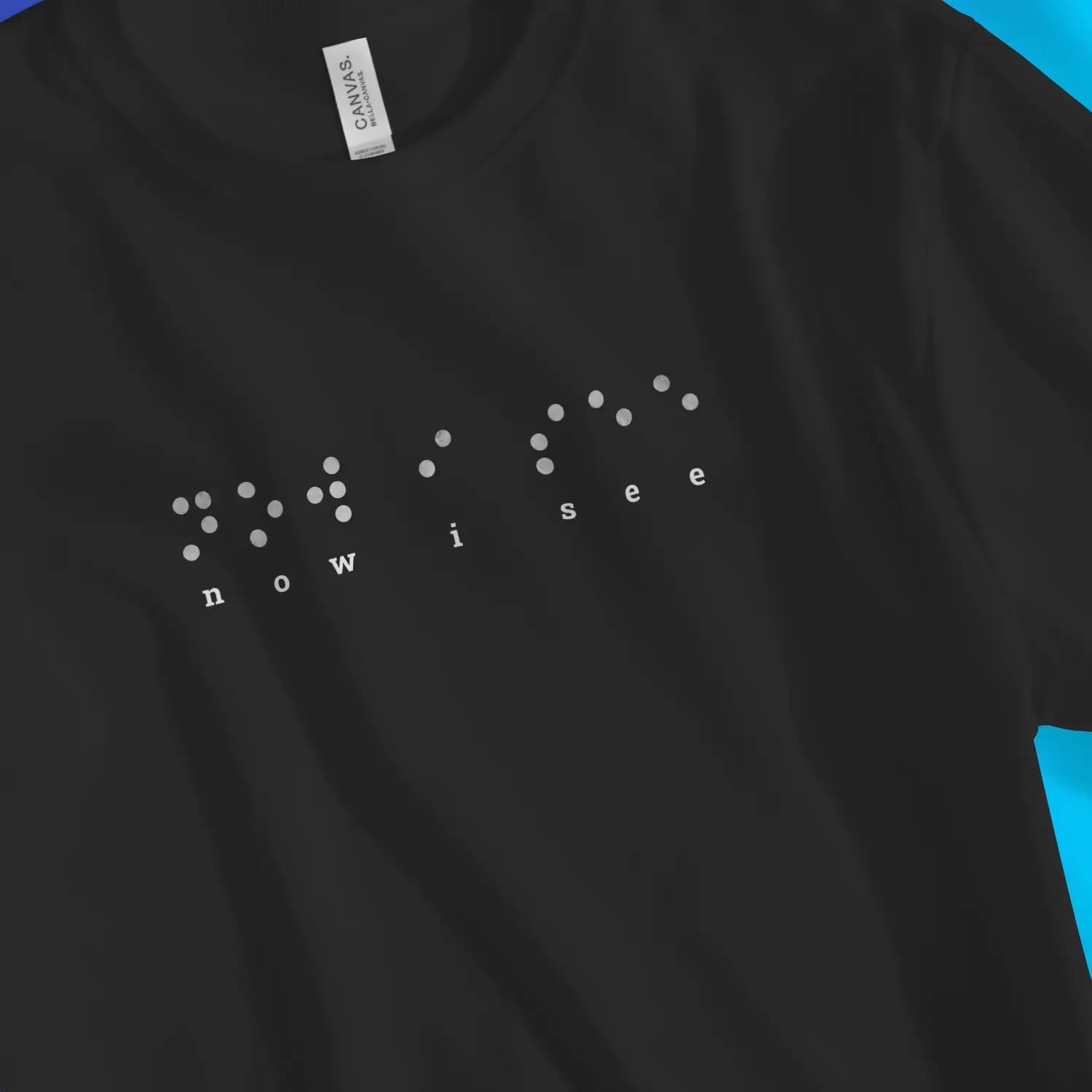 Now I See (Braille) | Premium Unisex Christian T-Shirt designed by 3rd Day Christian Clothing.