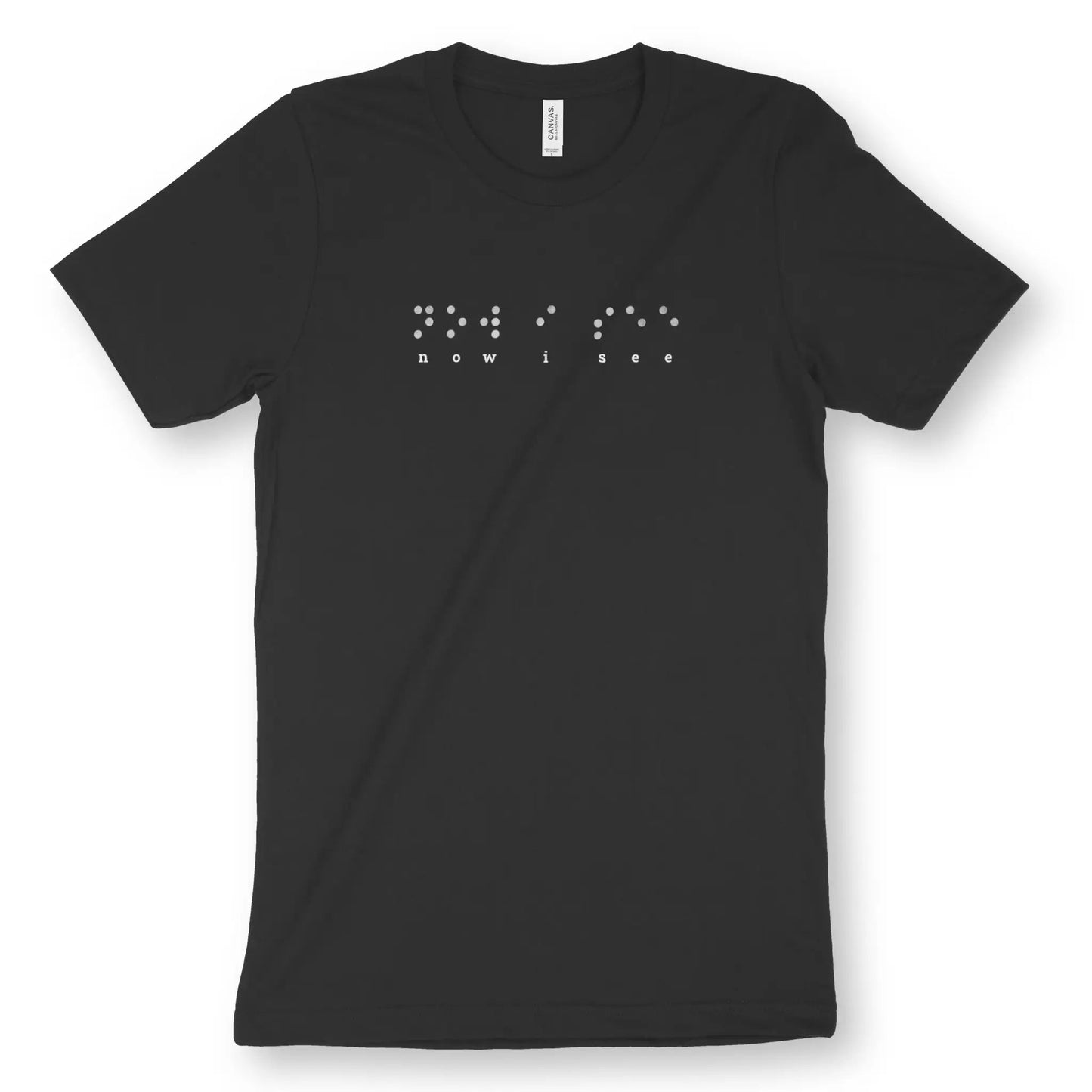 Now I See (Braille) | Premium Unisex Christian T-Shirt designed by 3rd Day Christian Clothing.