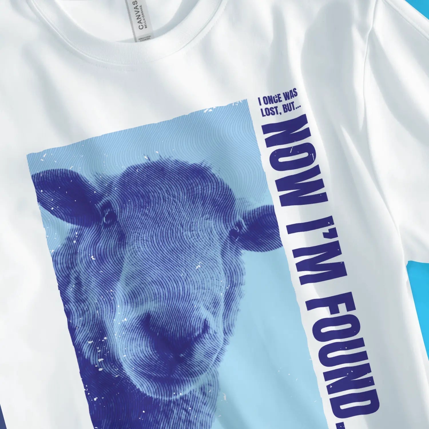 Now I'm Found (Wavy) – Unisex Christian T-Shirt designed by 3rd Day Christian Clothing.