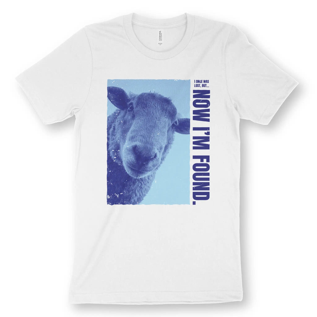 Now I'm Found (Wavy) – Unisex Christian T-Shirt designed by 3rd Day Christian Clothing.