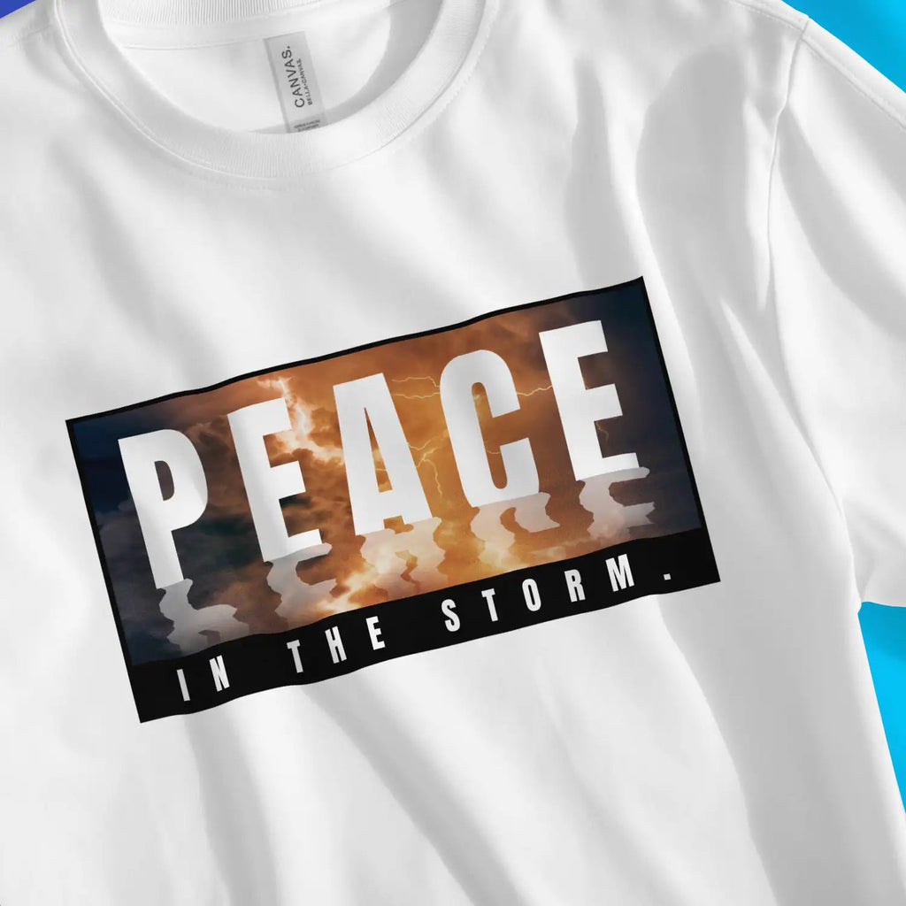 Peace In The Storm 2.0 – Unisex Christian T-Shirt designed by 3rd Day Christian Clothing.