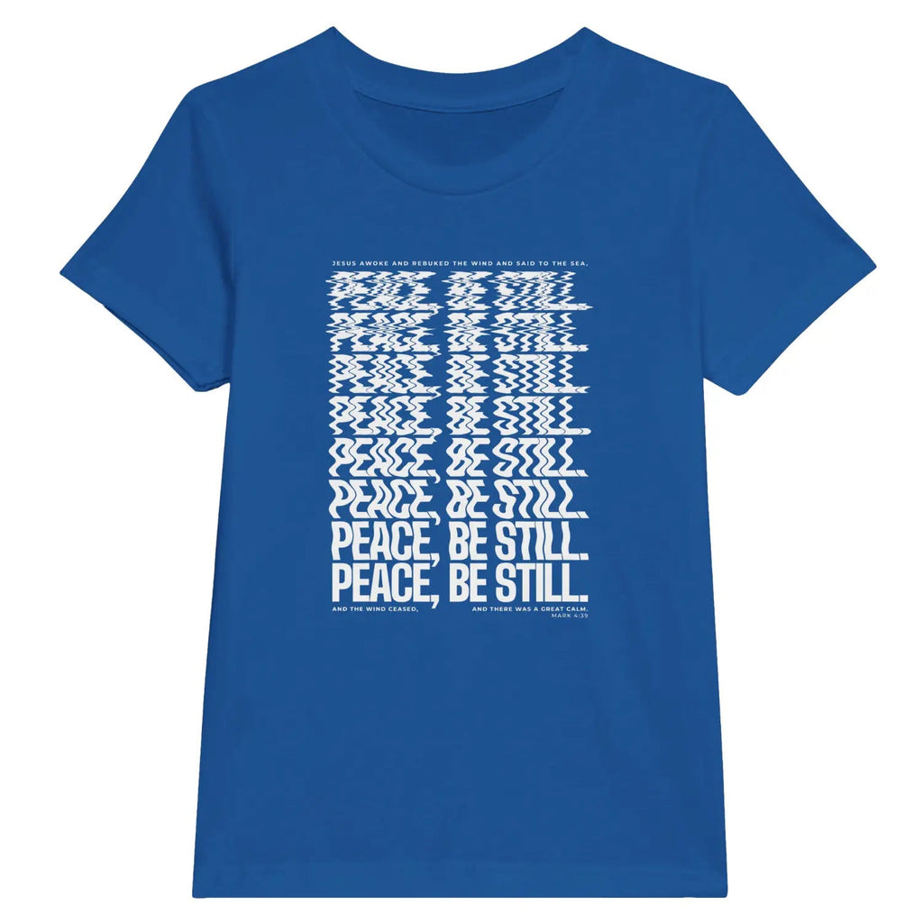 Peace, Be Still. – Kids' Christian T-Shirt designed by 3rd Day Christian Clothing.