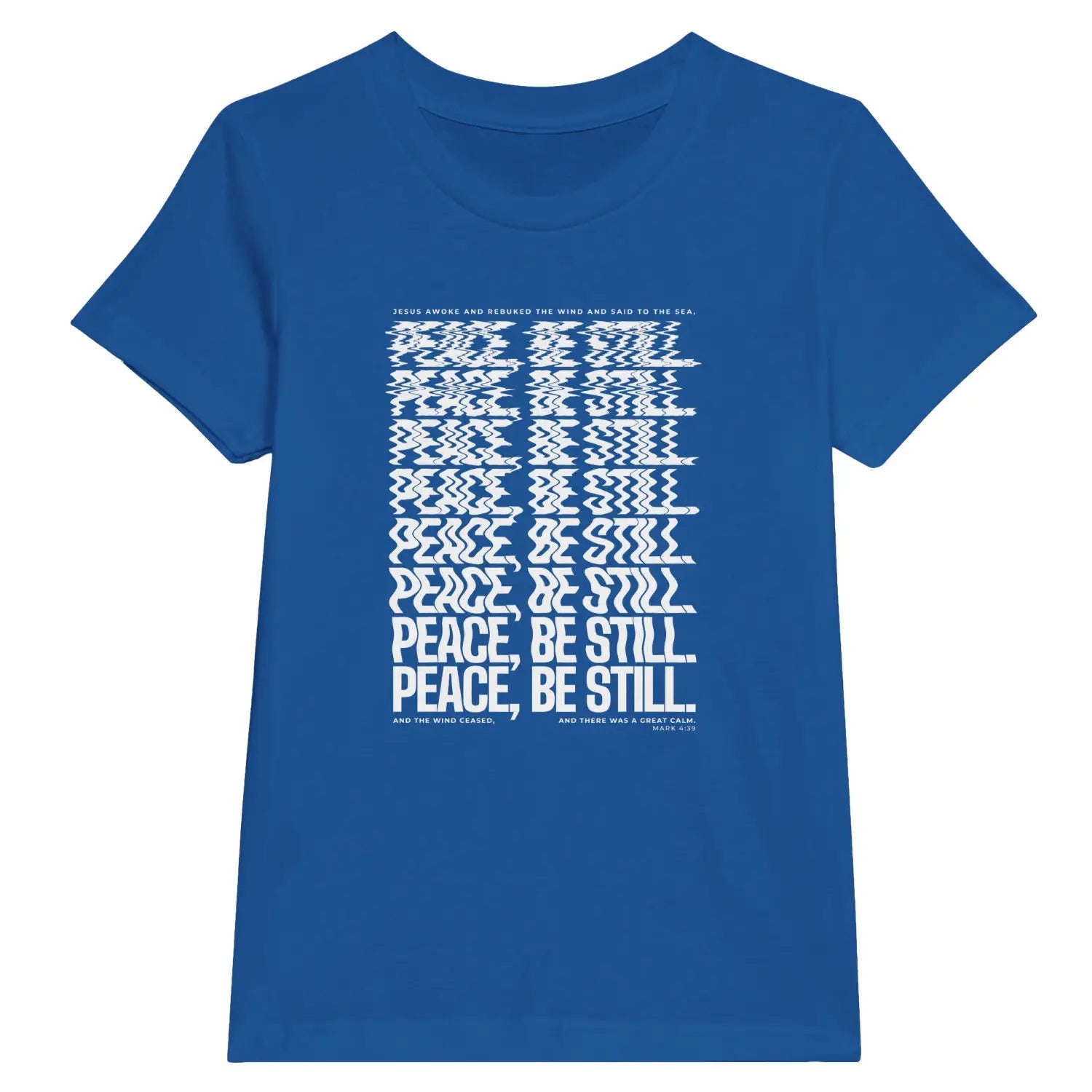 Peace, Be Still. | Premium Kids' Christian T-Shirt designed by 3rd Day Christian Clothing.