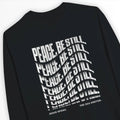 Peace, Be Still. (Wavy) – Unisex Christian Sweatshirt designed by 3rd Day Christian Clothing.