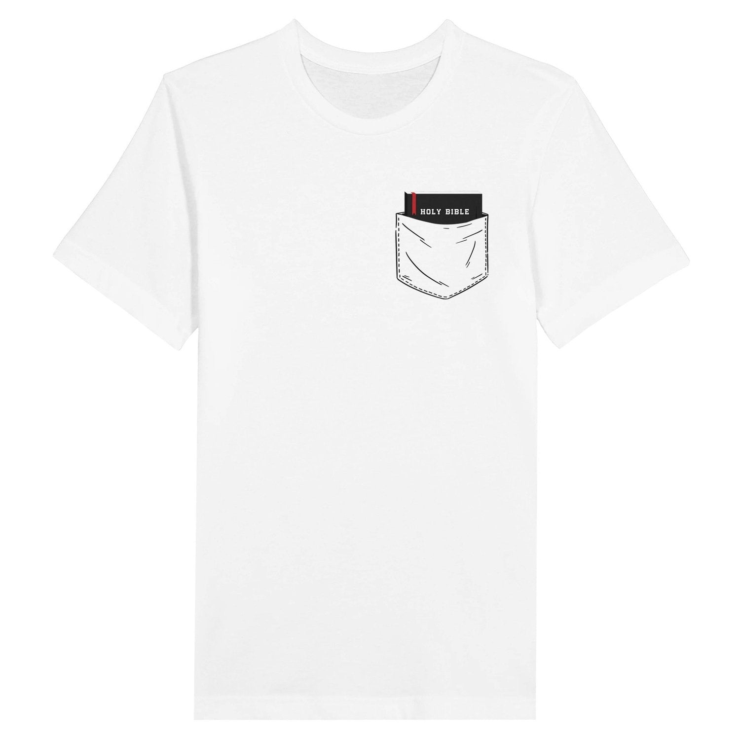 An image of Pocket Bible | Premium Unisex Christian T-shirt available at 3rd Day Christian Clothing UK